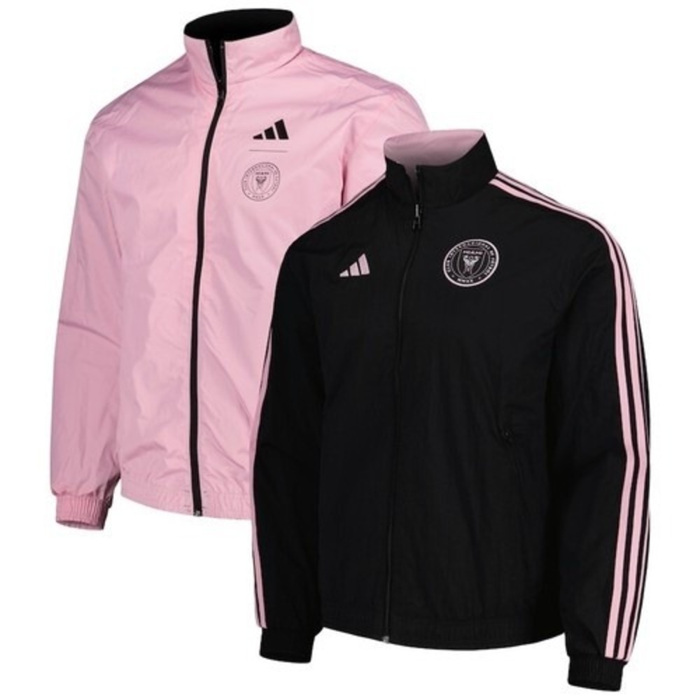 Adidas Jacket Men's M Pink Black Inter Miami CF Reversible Anthem HU0061 Soccer